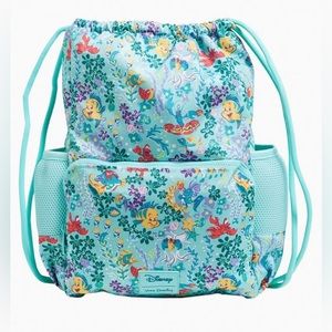 Vera Bradley
Disney ReActive Deluxe Drawstring Backsack in Ariel Floral Ditsy